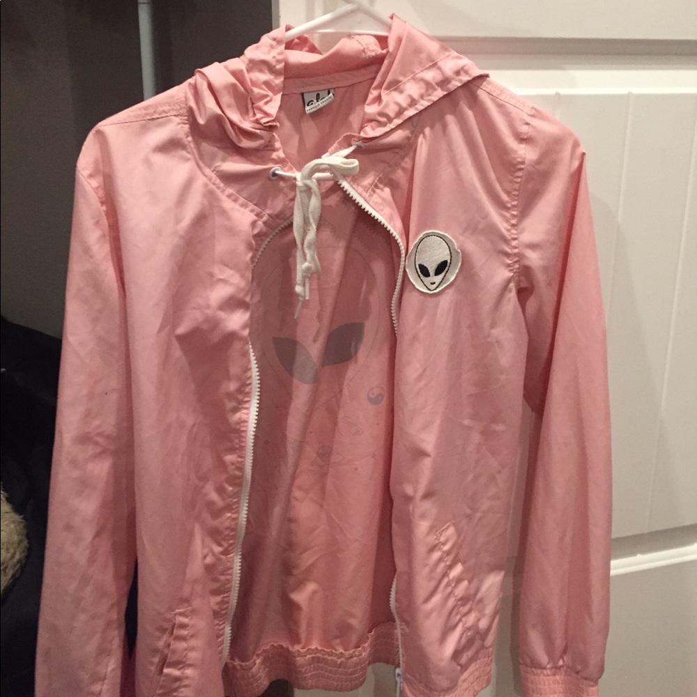 Pink windbreaker